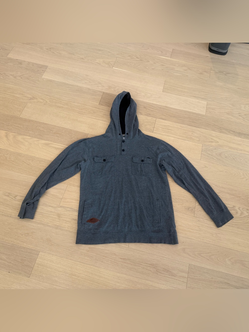 Empyre Men's Charcoal Gray Hooded Pullover Sweatshirt size large